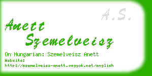 anett szemelveisz business card